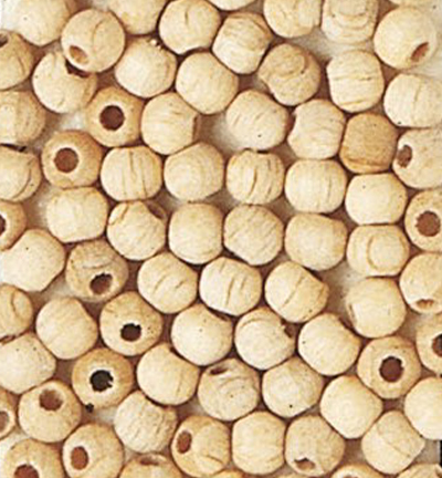 830-98 - Stafil - Wooden Beads Naturel, 4mm