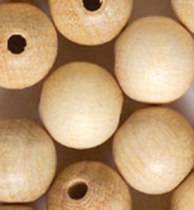 866-151 - Stafil - Wooden Beads Naturel, 15mm