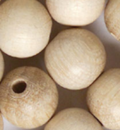866-181 - Stafil - Wooden Beads Naturel, 18mm