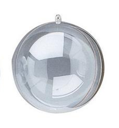 360-270 - Stafil - Plastic Ball Transparant, 6pcs x ø14cm, 2 parts