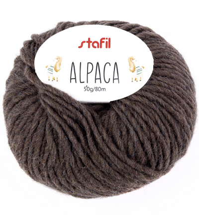 100916-22 - Stafil - Alpaca Wool 70, Mottled dark brown