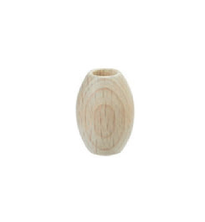 8663-141 - Stafil - Perle macramé en bois ovale, Naturel