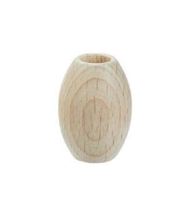 8663-201 - Stafil - Wooden Balls oval for Macrame, Naturel