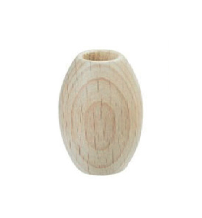 8663-221 - Stafil - Wooden Balls oval for Macrame, Naturel