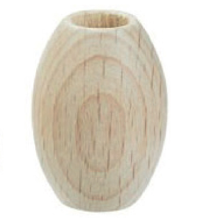 8663-281 - Stafil - Wooden Balls oval for Macrame, Naturel