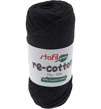 108077-24 - Stafil - Re-cotton, Black