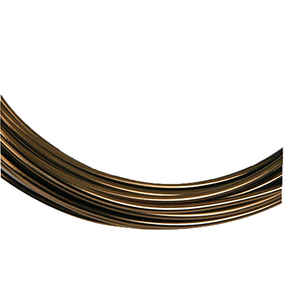 6011-261 - Stafil - Aluminium wire round, Brown