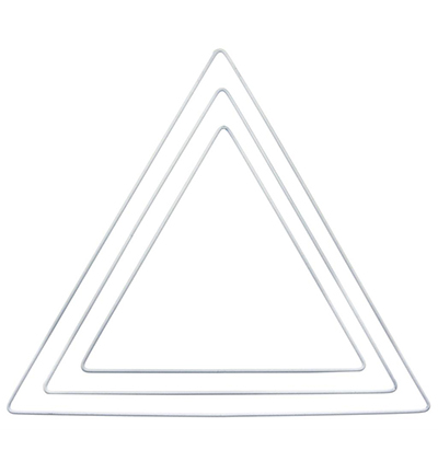 609-10 - Stafil - Metal ring, Triangle white