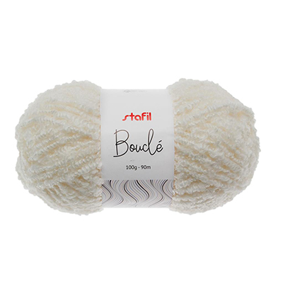 108085-01 - Stafil - Boucle Yarn, White