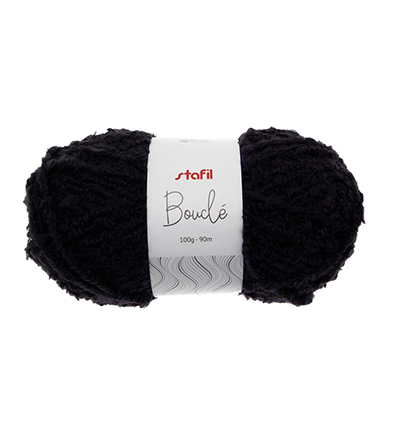 108085-07 - Stafil - Boucle Yarn, Black
