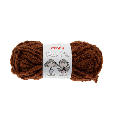 108086-04 - Stafil - Boucle Yarn Dolls Hair, Brown