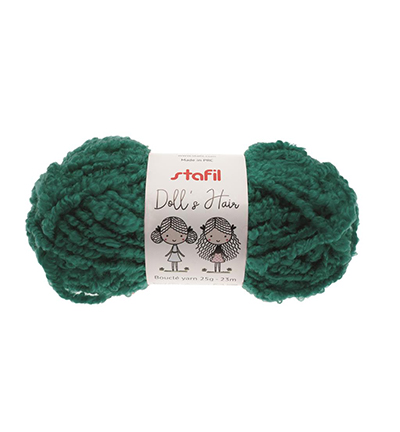 108086-06 - Stafil - Boucle Yarn Dolls Hair, Green