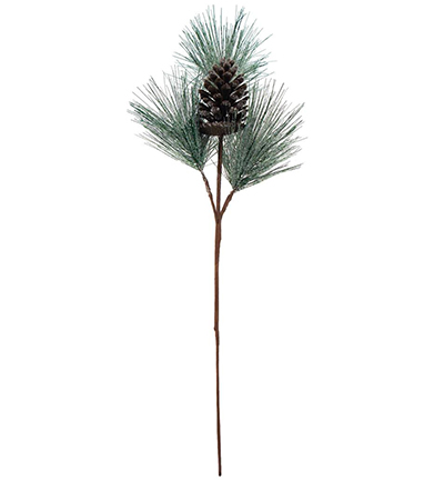 4901-01 - Stafil - Pine tree with snow and pine cone green