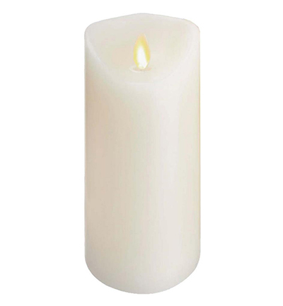 3801-03 - Stafil - Wax Candle with LED, Cream