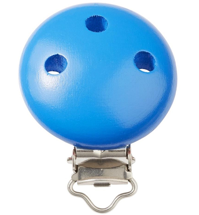 H3260-009 - Stafil - Clip pour cordon tétine, Bleu