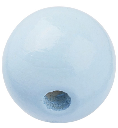 H3260-404 - Stafil - Perle en bois pour cordon tétine, Bleu clair