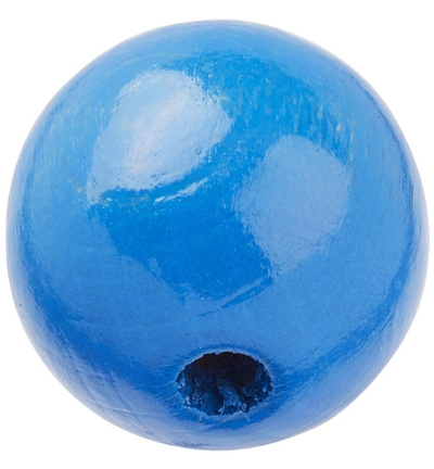 H3260-412 - Stafil - Perle en bois pour cordon tétine, Bleu
