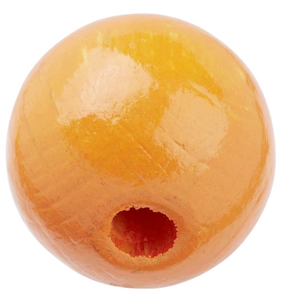 H3260-422 - Stafil - Perle en bois pour cordon tétine, Abricot