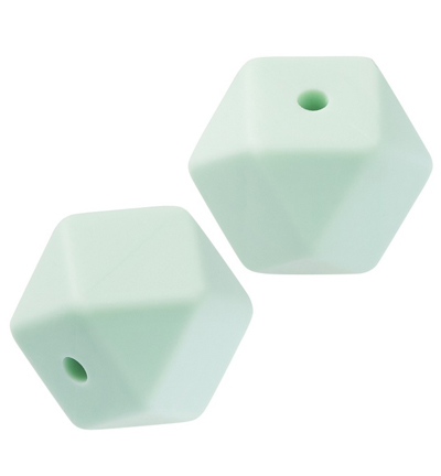 H3264-143 - Stafil - Hexagonal silicone bead for dummy ribbon, Mint