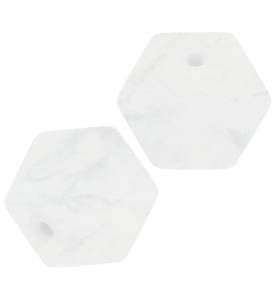 H3264-145 - Stafil - Hexagonal silicone bead for dummy ribbon, Marbled