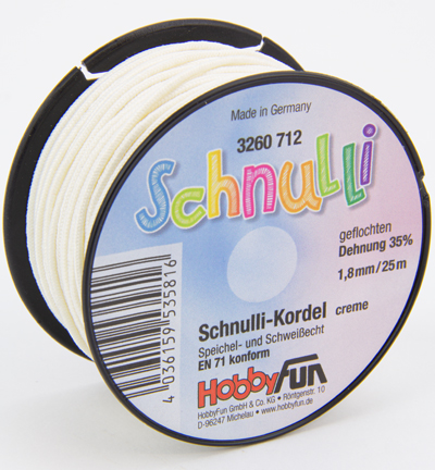 H3260-712 - Stafil - Schnulli-Kordel geflochten, Creme