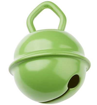 H3260-809 - Stafil - Bells for pacifier chain, Apple Green, 2 x 15mm