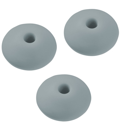 H3264-161 - Stafil - Lense silicone bead for dummy ribbon, Grey