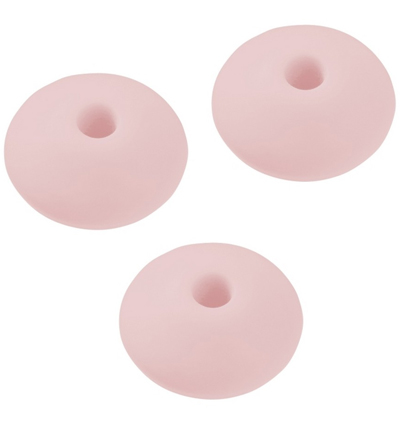 H3264-162 - Stafil - Silicone lens bead for dummy chain, Pink