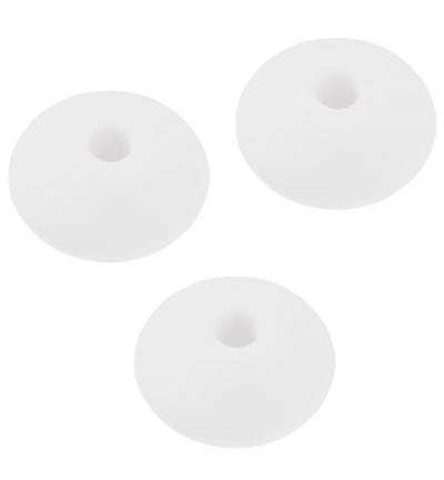 H3264-164 - Stafil - Silicone lens bead for dummy chain,White