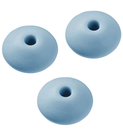H3264-169 - Stafil - Silicone lens bead for dummy chain, Grey blue