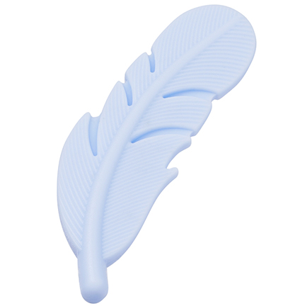 H3264-702 - Stafil - Silicone feather for dummy chain 55mm, Light Blue