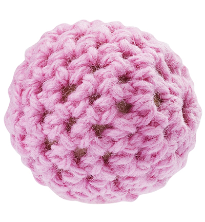 H3266-004 - Stafil - Crochet bead for dummy chain, Pink, 2 x 20mm