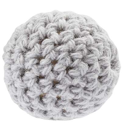H3266-006 - Stafil - Crochet bead for dummy chain, Grey, 2 x 20mm