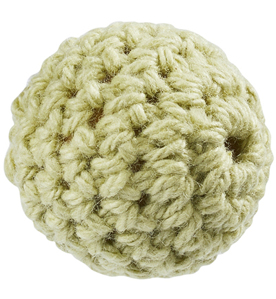 H3266-011 - Stafil - Crochet bead for pacifier chain, Light Green, 2 x 20mm