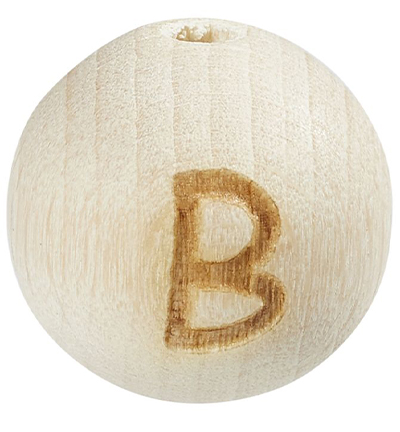 H3260-601 - Stafil - Letter sphere for dummy ribbon, Beech natural light, B