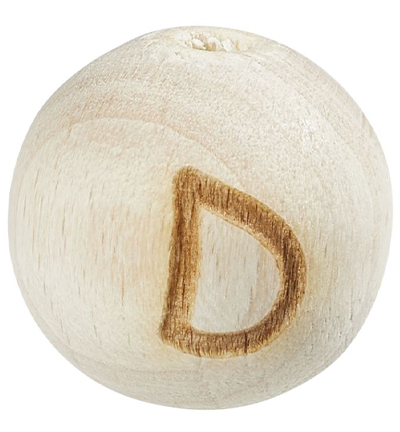 H3260-603 - Stafil - Letter sphere for dummy ribbon, Beech natural light, D
