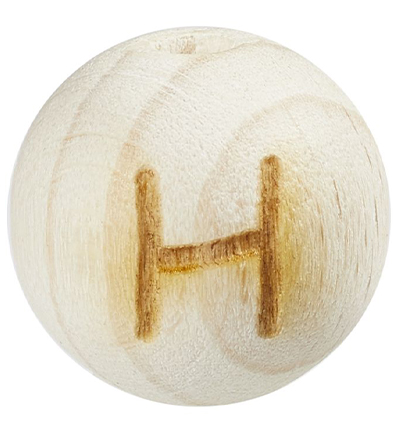 H3260-607 - Stafil - Letter sphere for dummy ribbon, Beech natural light, H