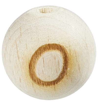H3260-614 - Stafil - Letter sphere for dummy ribbon, Beech natural light,O
