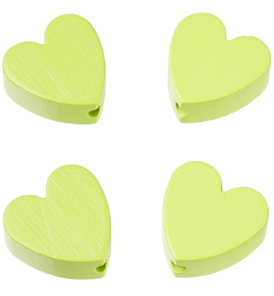 H3260-037 - Stafil - Coeur pour cordon tétine , Citron vert