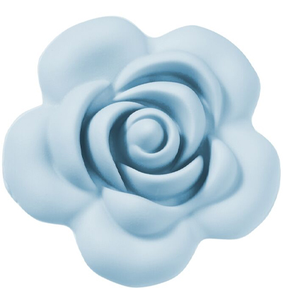 H3264-110 - Stafil - Rose en silicone pour cordon tétine Bleu clair