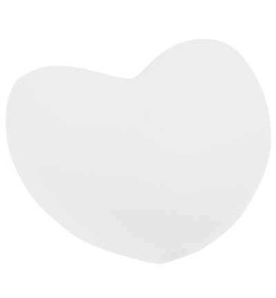 H3264-154 - Stafil - Coeur en silicone pour cordon tétine, Blanc