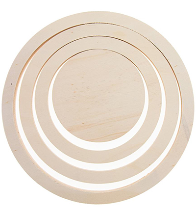 874-01 - Stafil - Set anneaux en bois x4
