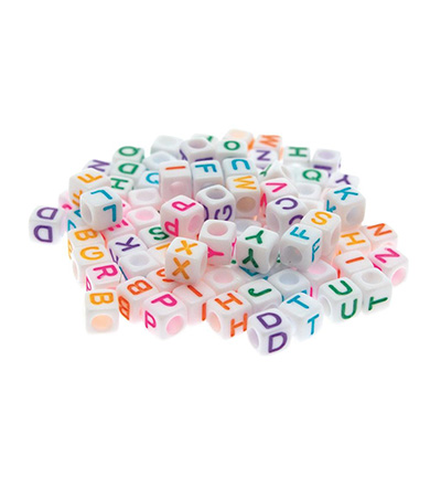 8147-011 - Stafil - Bijoux Letters dice with colors
