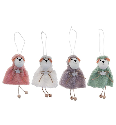 4010-04 - Stafil - Decorations Sheeps to hang assorted