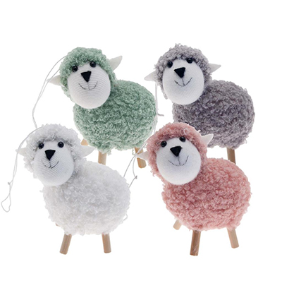 4010-05 - Stafil - Decorations Sheeps to hang assorted