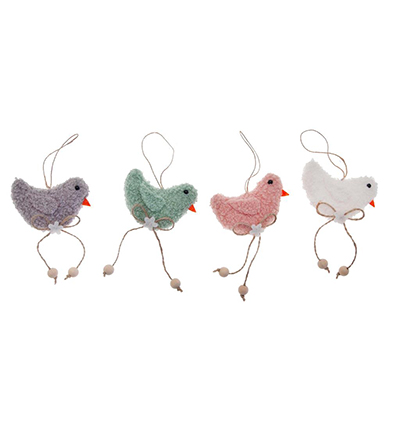 4010-06 - Stafil - Decorations Chicks to hang assorted