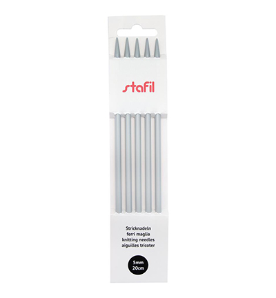 299981-50 - Stafil - Knitting needles double pointed aluminium, ø5mm