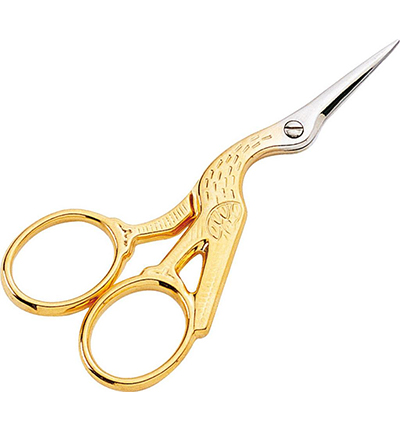 339010-1 - Stafil - Embroidery Scissor handle gilded, 9,5cm