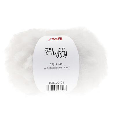 54787 - Fluffy yarn, White