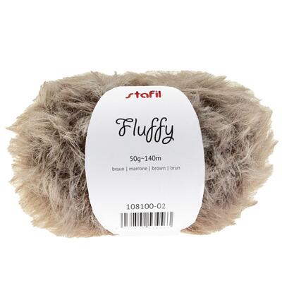 54788 - Fluffy yarn, Brown